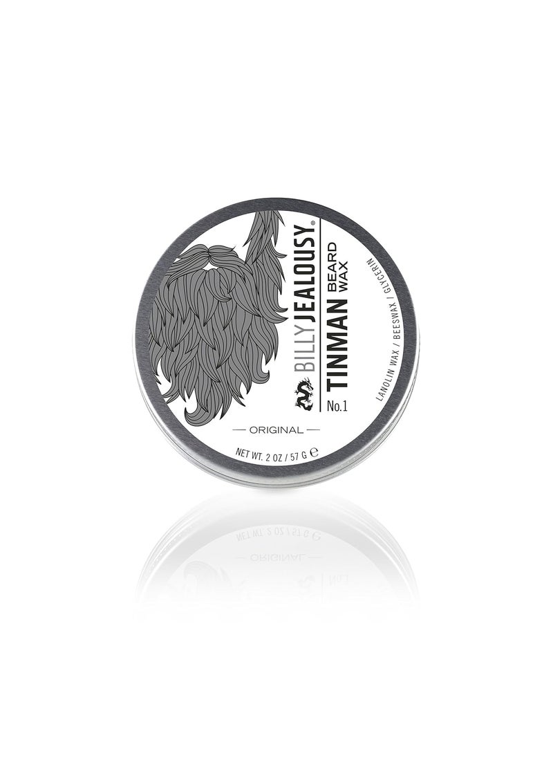 Billy Jealousy Billy Jealousy Tinman Beard Wax with Light Hold & Matte Finish, Nourishing Beard Care Product Formulated with Natural Beeswax & Glycerin for Soft, Tamed Facial Hair, 2 Oz 
