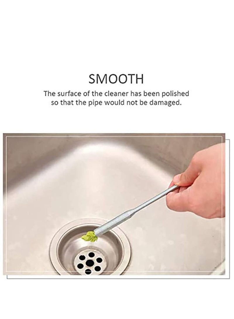 Flexible Cleaning Claw Pipe Spiral Drains Dredge Tool Sink Sewer Hook Spring Hair Drain Clog Remover Tool