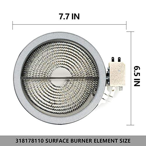 Improvedhand 318178110 Surface Burner Element Replacement for Frigi-daire 6" Range Cooktop Radiant Heating Element 1200W Repalces Part # 316010205, 318198846, 318198830, AP3960308, 1197487 by Improvedhand - Image 2