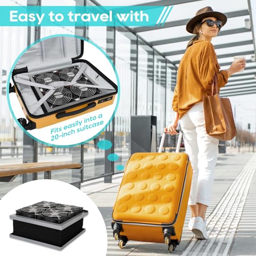 WOUDY 3Pro Air Purifier for Large Homes up to 3400ft² - CADR 440cfm, Detachable & Portable - Fits in 20" Suitcase - Image 5