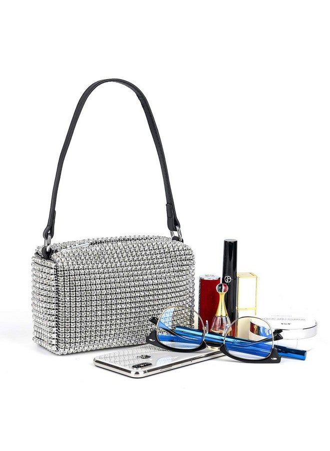 Valleycomfy Bling Bling Crystals Evening Clutch Bag For Women Girls Sparkling Crossbody Bag Wedding Prom Party Club Purses Handbags - Image 4