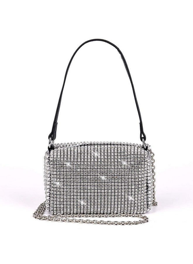 Valleycomfy Bling Bling Crystals Evening Clutch Bag For Women Girls Sparkling Crossbody Bag Wedding Prom Party Club Purses Handbags - Image 1