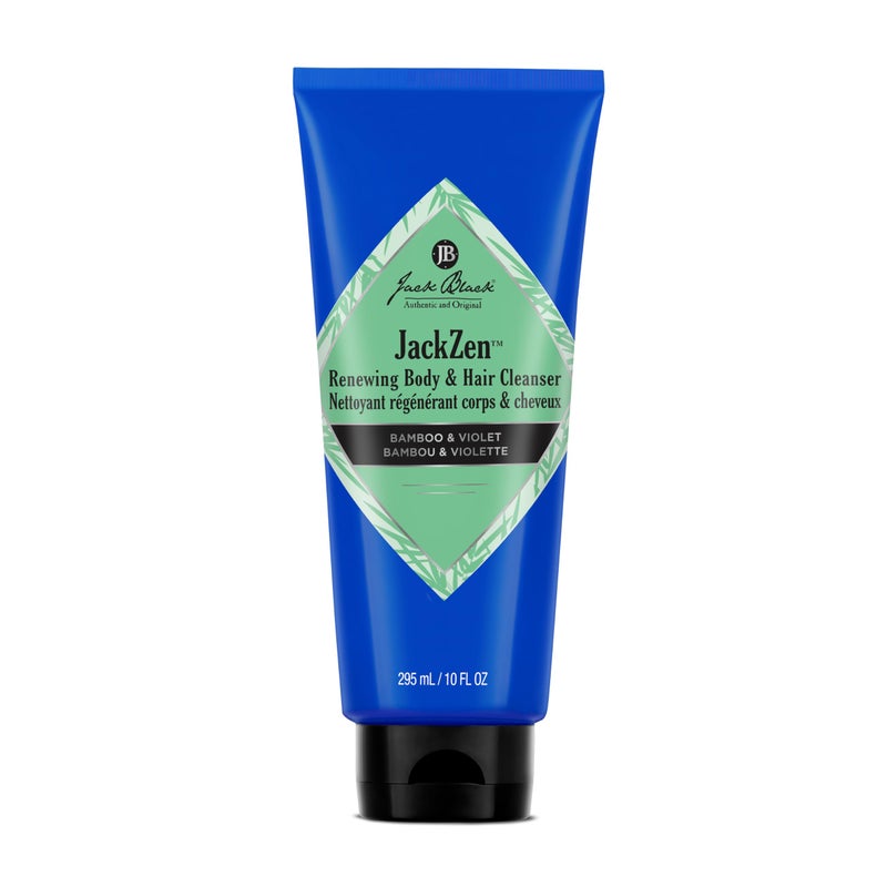 Jack Black JackZen Renewing Body & Hair Cleanser, 10 Fl Oz â€“ Bamboo & Violet â€“ Mens Body Wash, Mens Shampoo, Skin Care, Hair Care, Dual-Purpose Body Wash Men, Sulfateâ€“Free - Image 1