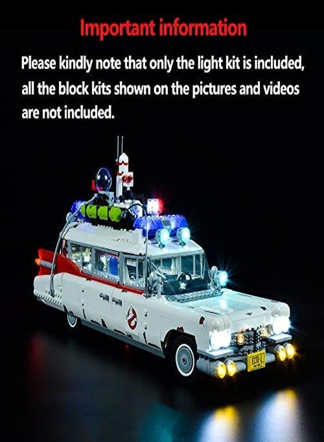 Kyglaring طقم إضاءة LED من Kyglaring متوافق مع مكعبات بناء Lego Ghostbusters ECTO-1 10274، صوت محسّن للتحكم عن بعد وخاصية التعتيم، الإضاءة فقط (النموذج غير متضمن) - Image 3