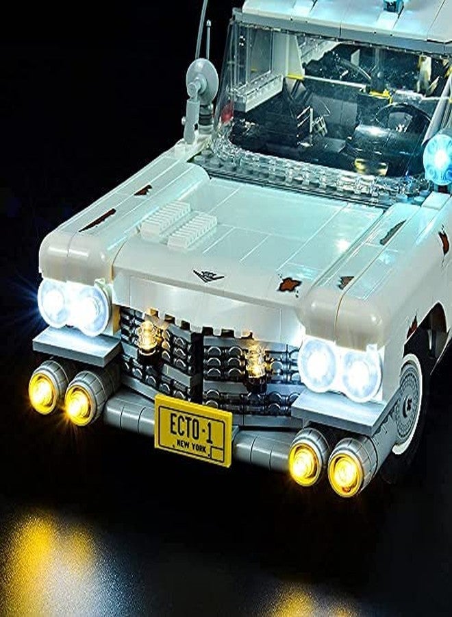 Kyglaring طقم إضاءة LED من Kyglaring متوافق مع مكعبات بناء Lego Ghostbusters ECTO-1 10274، صوت محسّن للتحكم عن بعد وخاصية التعتيم، الإضاءة فقط (النموذج غير متضمن) - Image 5