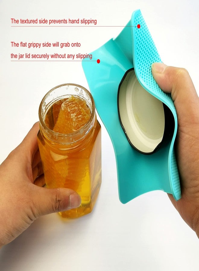 Otstar 4pcs Jar Opener Gripper Pads for Weak Hands Senior with Arthritis, No-slip Multi-Purpose Silicone Rubber Jar Lid Openers - Image 2