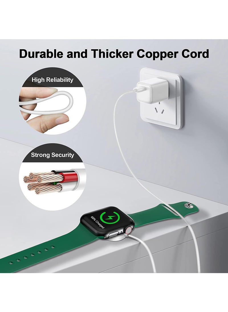 Generic Wireless Fast Charging USB C Watch Charger Cord Compatible for Apple Watch, Magnetic Watch Charging Cable Compatible for Watch Series 9/8/7/Ultra/Ultra2/SE2/6/5/4/3/2/1/SE1, Type C Cord, 1M  - Image 3