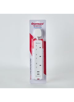 OSHTRACO 3 Way UK Type Extension Cord 22 x 8 cm  - Image 4