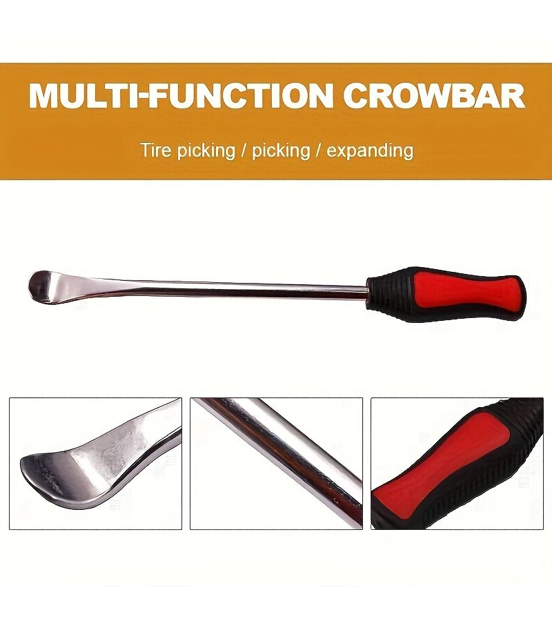 2PC Set Multifunctional Tire Levers Durable Metal Pry Bars Car Motorcycle Wheel Change Removal Tool - Image 5