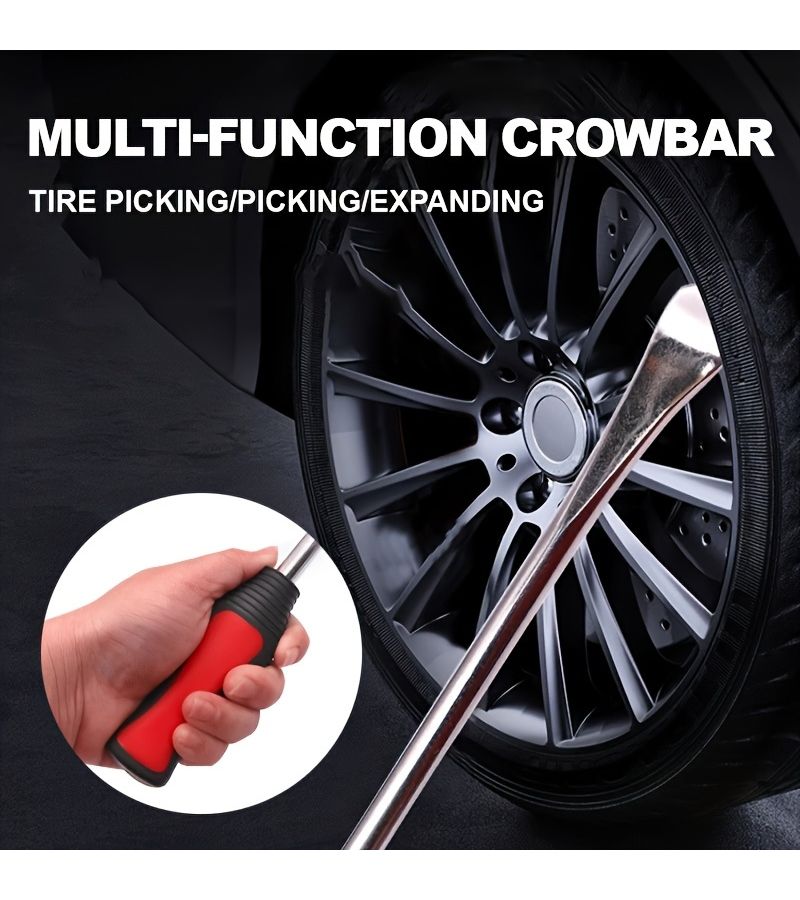 2PC Set Multifunctional Tire Levers Durable Metal Pry Bars Car Motorcycle Wheel Change Removal Tool - Image 4