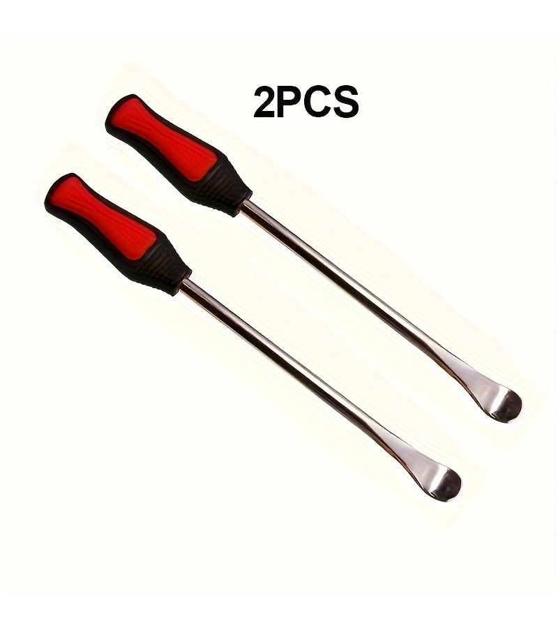 2PC Set Multifunctional Tire Levers Durable Metal Pry Bars Car Motorcycle Wheel Change Removal Tool - Image 1