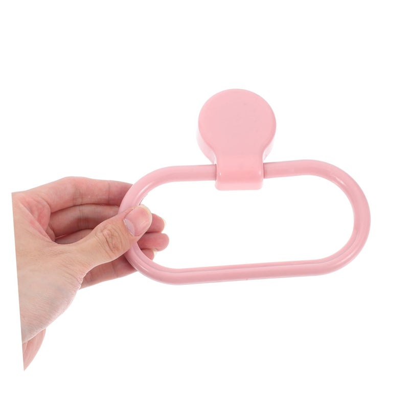 2 Pack Adhesive Plastic Towel Holders For Bathroom Space Saving Design Easy Installation Stylish Colors Home Decor - Image 5
