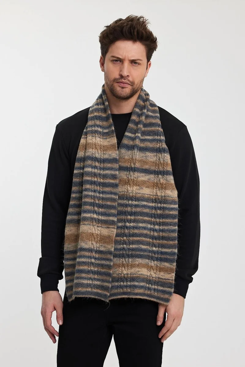 الكسندر جاردي Alexandergardi Knit Detailed Long Knitwear SCARF(E24-SCARVES-ERKK)