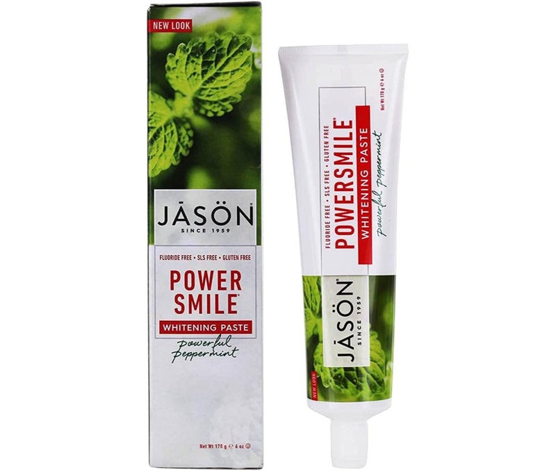 Jason Powersmile Whitening FluorideFree Toothpaste Powerful Peppermint 6 Oz - Image 1