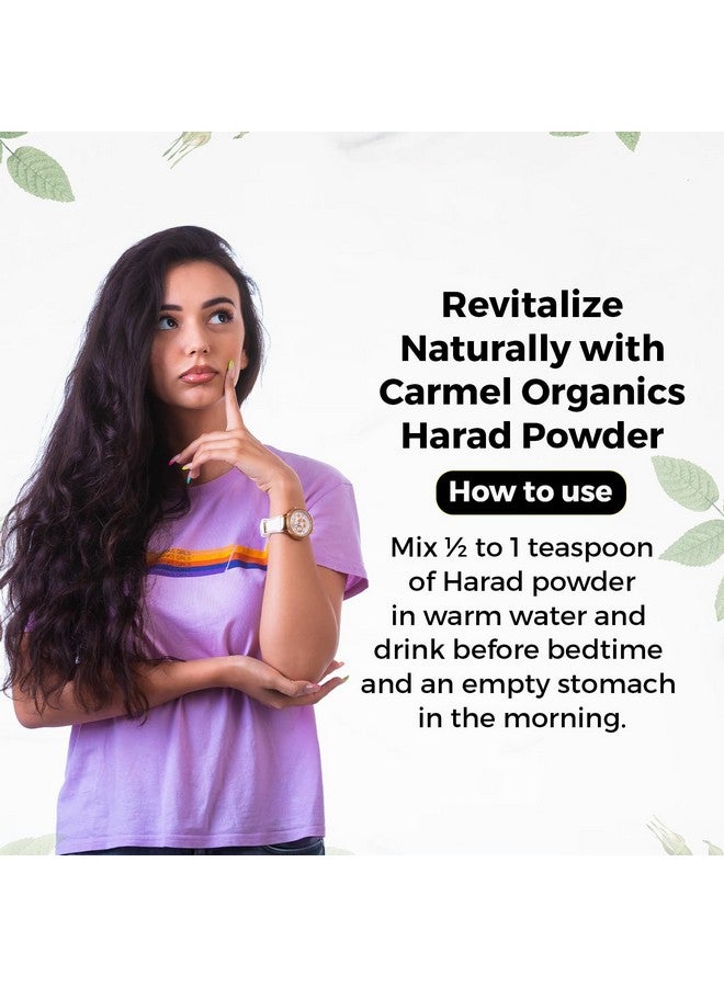 CARMEL ORGANICS CARMEL ORGANICS Harad/Haritaki Powder(340 Grams) | Jaivik Bharat Certified | Terminalia Chebula | Kadukkai Podi/Karakkaya Pudiyamu | No Added Preservatives  - Image 5