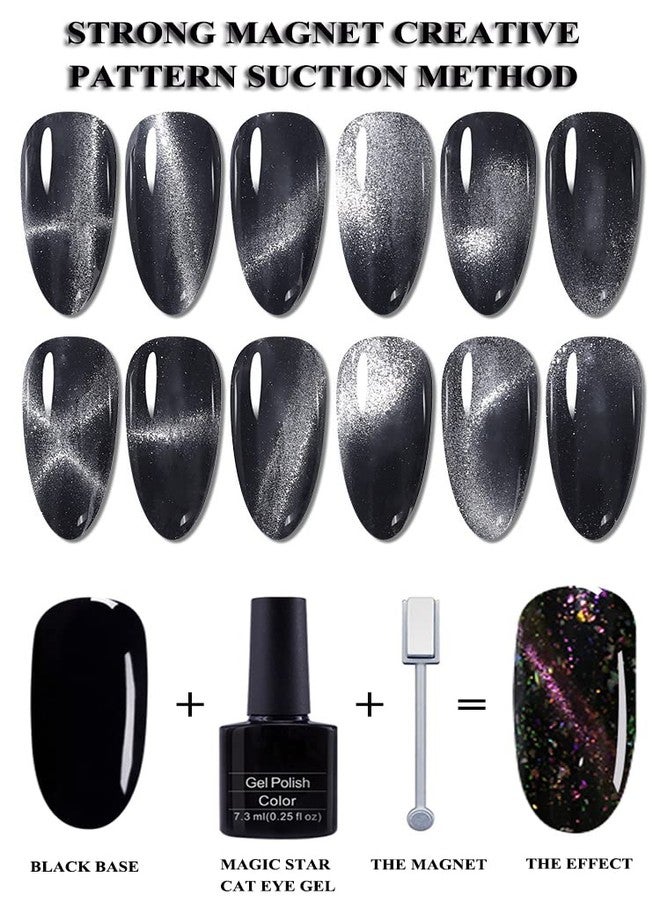 AKOAK 1 Pack Double Head Powerful Cat Eye Magnet Stick 3D Magic Cat Eye Gel Magnet, Nail Art DIY Tool - Image 5
