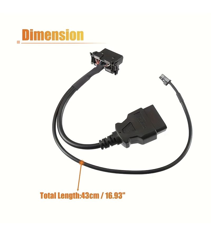 كابل OBD2 أسود بديل لتجاوز نظام دودج رام 1500 2018 2020 - Image 2