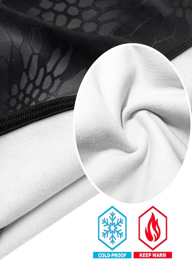 أوباكل قناع وجه أوباكل بالاكلافا للرجال والنساء للطقس الشتوي البارد والتزلج والصيد (جمجمة وجه أبيض أنف أسود) - Image 2