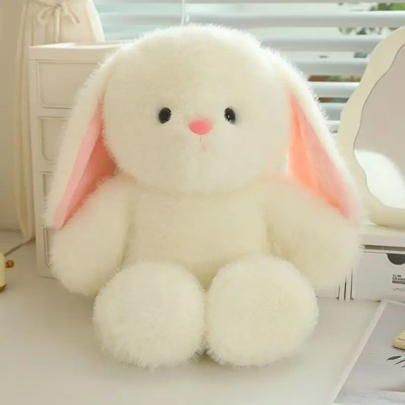 Y&D Cute Stuffed Animal Plush Toys – Soft Pink Pig & Long-Ear Rabbit Teddy Bear Filled with Premium PP Cotton for Kids and Toddlers - Image 1