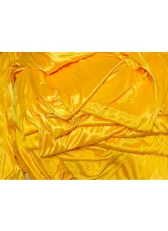 Just Flowers Just Flowers Soft Lycra Backdrop Decoration Cloth for Haldi Wedding Puja Birhtday Photography Background Decoration Cloth Curtain Pack of 245Ft x 9Ft Each Yellow  - Image 2