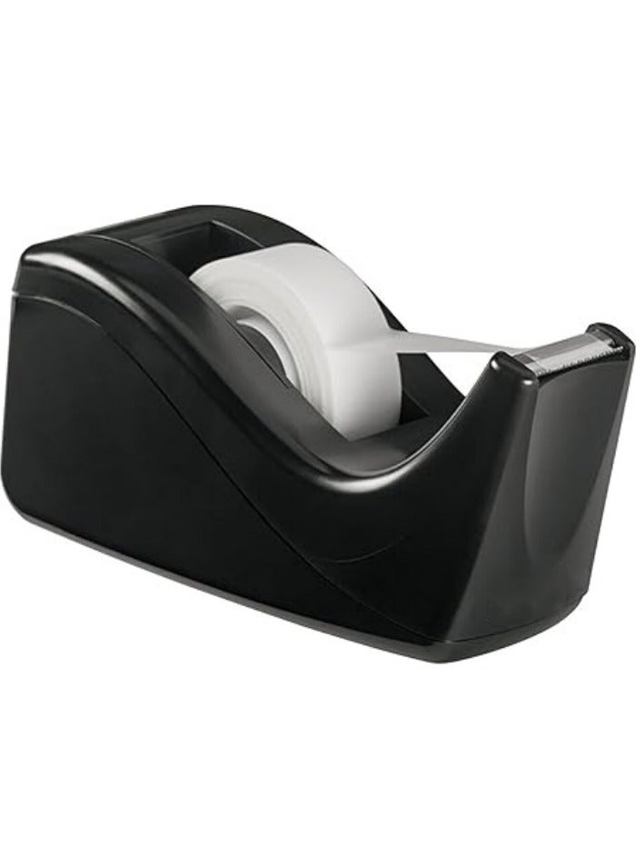 Scotch Desktop Tape Dispenser with 1 Roll of Tape, Black Two-Tone - Image 1