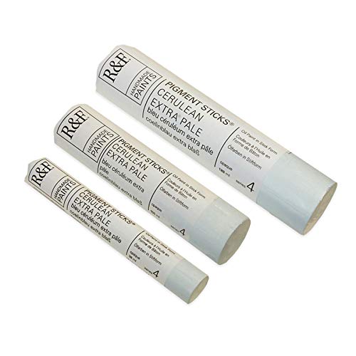 R&F Handmade Paints - Professional Oil Pigment Stick, Cerulean Extra Pale, 38 ml - Image 3