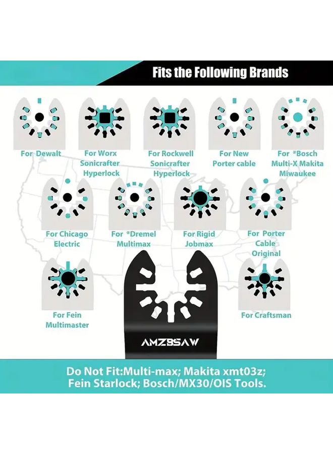 2Pcs Saw Blade Adapter Quick Release Connector Converter For Starlock To OIS Rotary Tool Workshop Accessory - Image 4