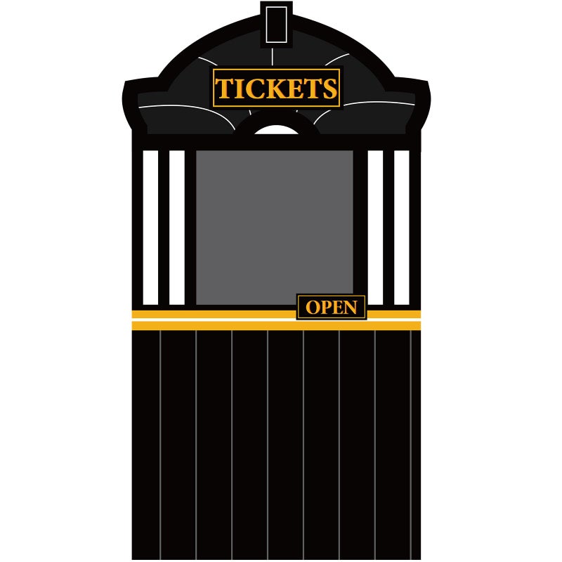 Oitnlaughter Train Ticket Hall Door Banner for Train Birthday Party Decoration Express Trains Station Hanging Banner Railroad Track Door Sign Backdrop for School Classroom Home Xmas Photo Booth Props Decor - Image 1