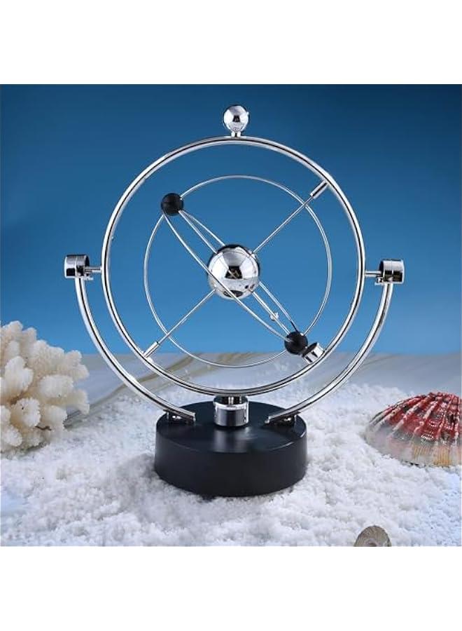 Solar System Planet, Kinetic Art Asteroid, Electronic Perpetual Motion Swing Balance Balls Office Desk Ornament He Decoration Gift - Image 2