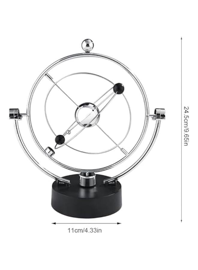 Solar System Planet, Kinetic Art Asteroid, Electronic Perpetual Motion Swing Balance Balls Office Desk Ornament He Decoration Gift - Image 3
