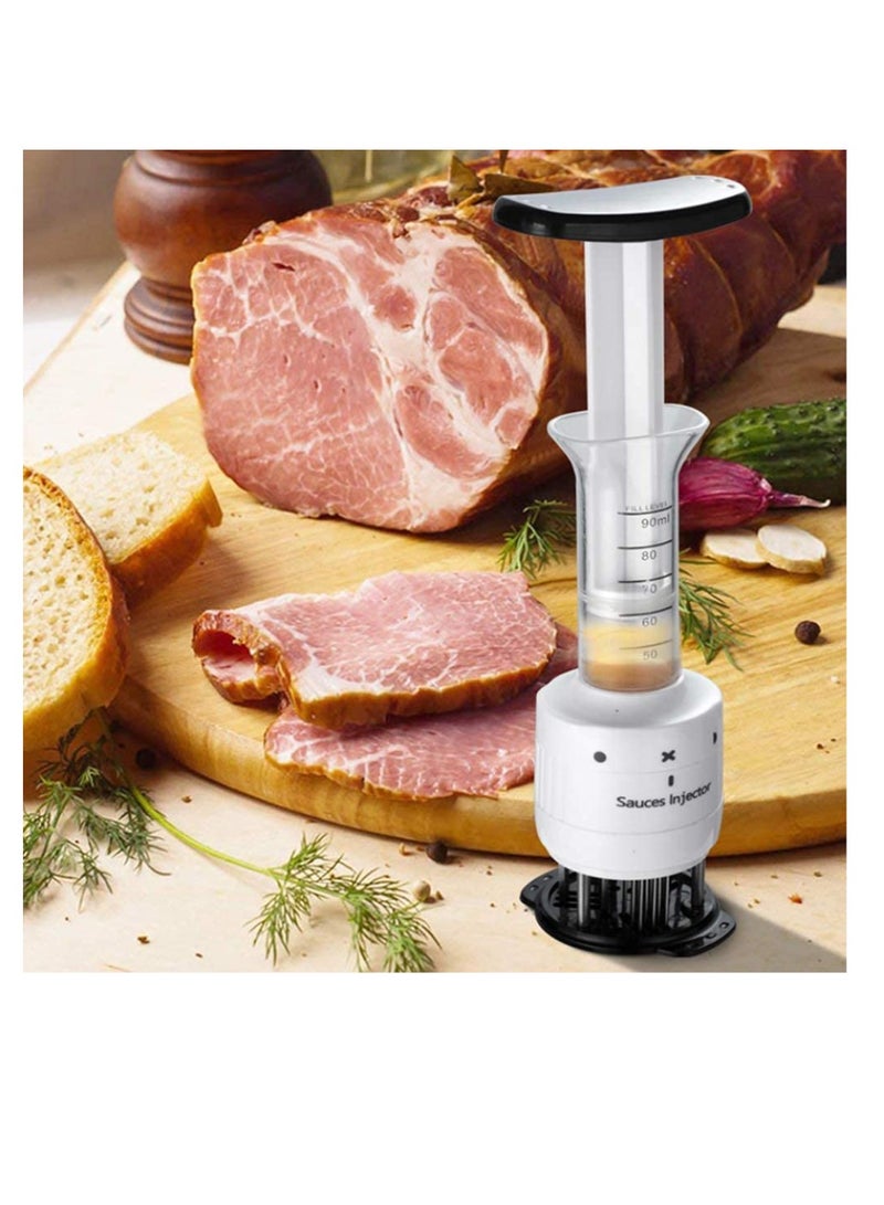 ABBASALI Sauces Injector 2 in 1 Needle Meat Tenderizer and Flavor Marinade Injector With 30 Ultra Sharp Stainless Steel Needle  - Image 3
