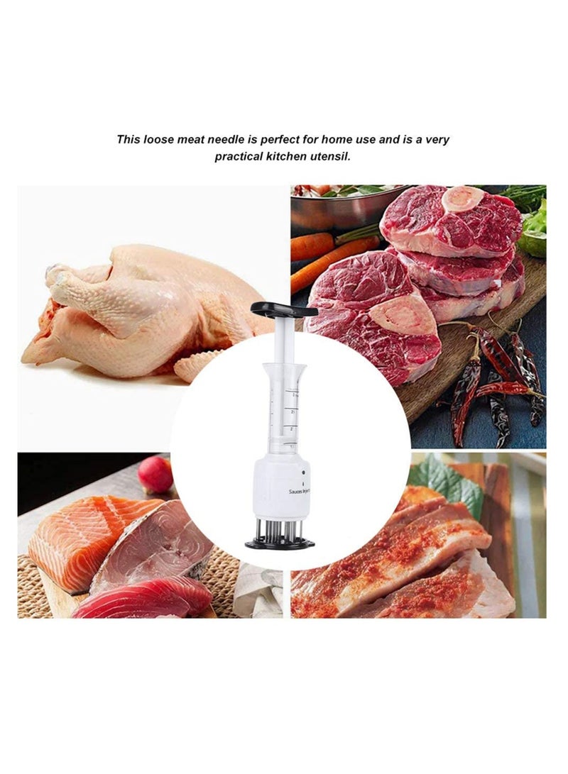 ABBASALI Sauces Injector 2 in 1 Needle Meat Tenderizer and Flavor Marinade Injector With 30 Ultra Sharp Stainless Steel Needle  - Image 5