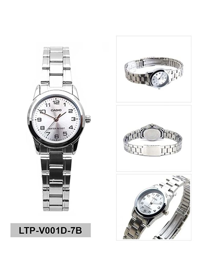 CASIO Women Dress Analog Watch LTP-V001D-7B - 25 mm - Silver - Image 5