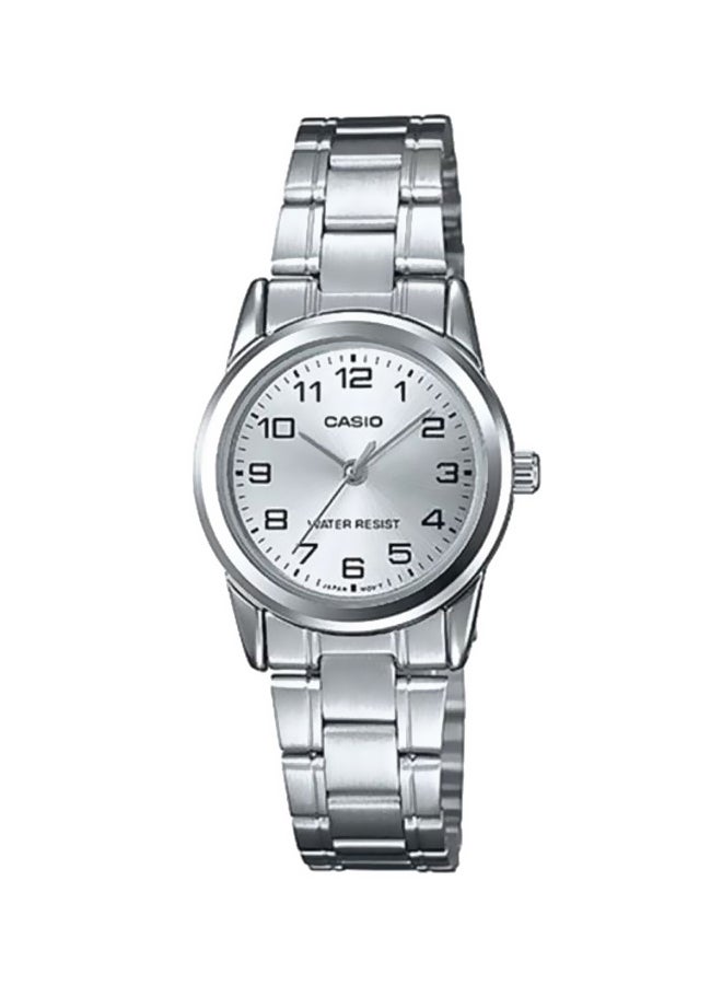 CASIO Women Dress Analog Watch LTP-V001D-7B - 25 mm - Silver - Image 1