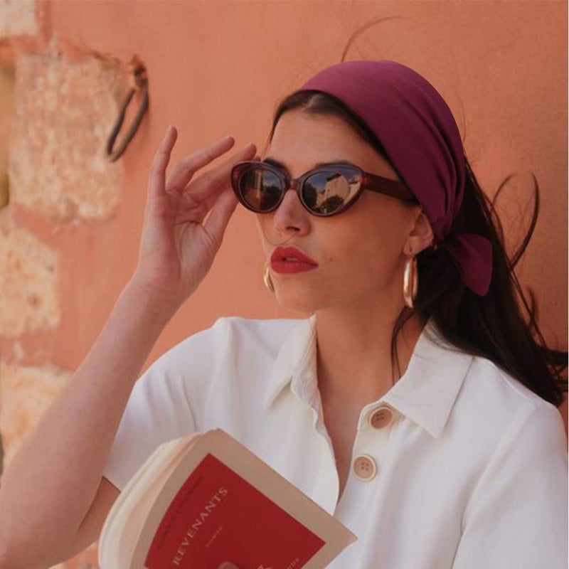 DRESHOW 6 PCS Adjustable Headbands for Women Knotted Headbands Elastic Non-Slip Fashion Hair Bands for Workout Sports Running Yoga - Image 3