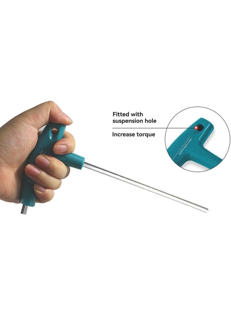 GGOOT 6PCS Kit Hardware Hexagon Socket T Screw Nut Wrench T Handle with Storage Bag Forging Tool  - Image 3