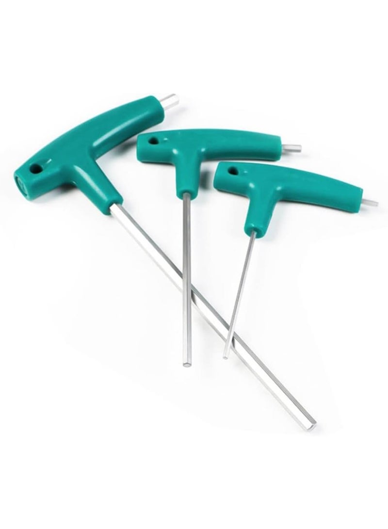 GGOOT 6PCS Kit Hardware Hexagon Socket T Screw Nut Wrench T Handle with Storage Bag Forging Tool  - Image 2