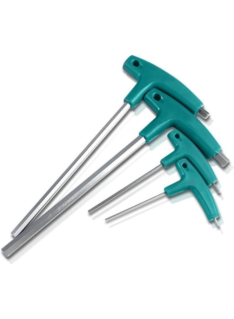 GGOOT 6PCS Kit Hardware Hexagon Socket T Screw Nut Wrench T Handle with Storage Bag Forging Tool  - Image 4