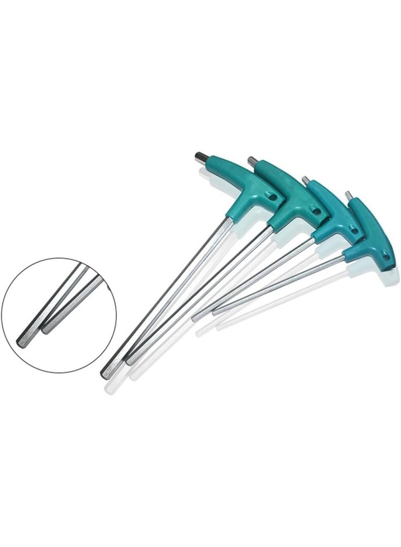 GGOOT 6PCS Kit Hardware Hexagon Socket T Screw Nut Wrench T Handle with Storage Bag Forging Tool  - Image 5