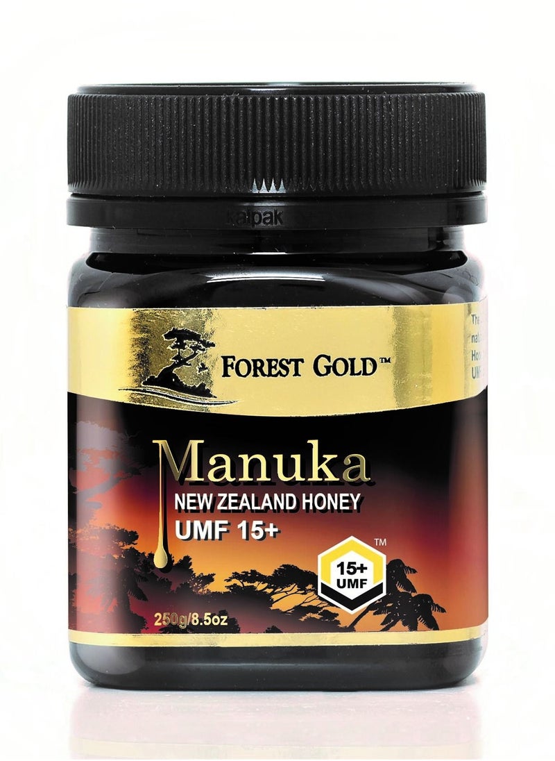 FOREST GOLD Forest Gold Manuka UMF 15+ Pure Raw Certified Honey 250gms 
