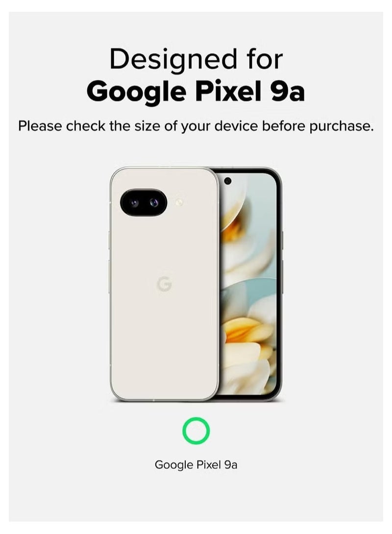 Google Pixel 9a Protective Case with Matte Skin-Touch TPU and Polycarbonate Back in Transparent Black - Image 2