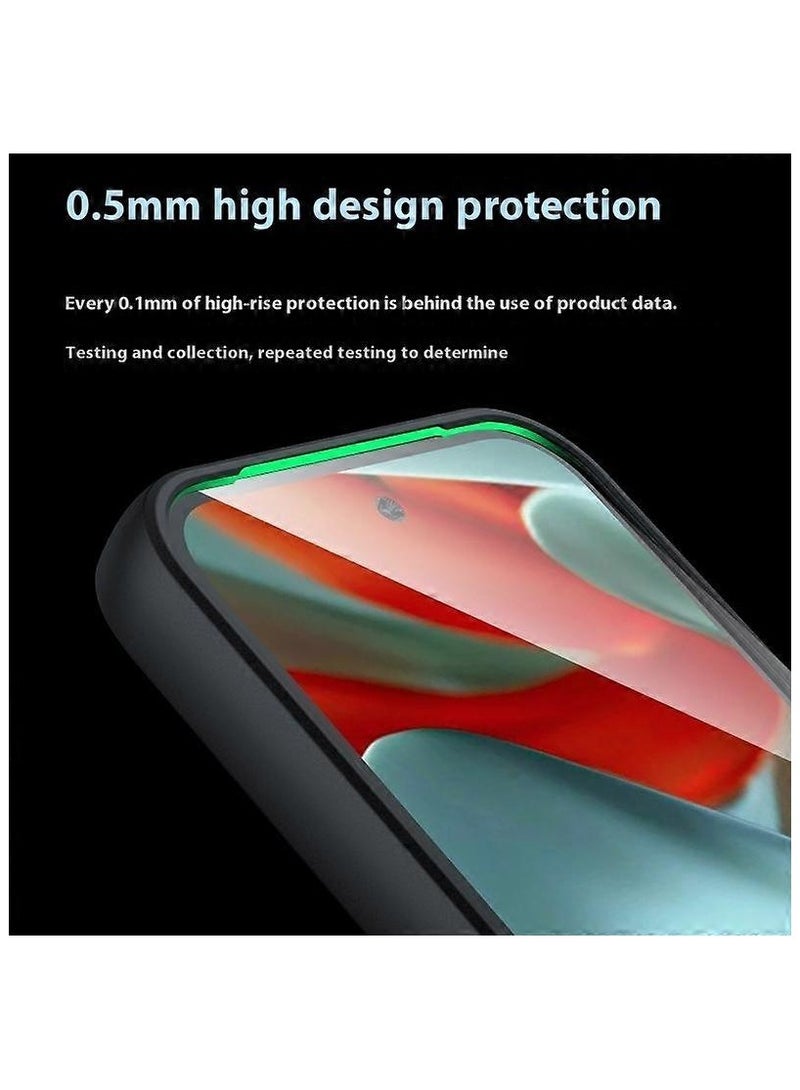 Google Pixel 9a Protective Case with Matte Skin-Touch TPU and Polycarbonate Back in Transparent Black - Image 3