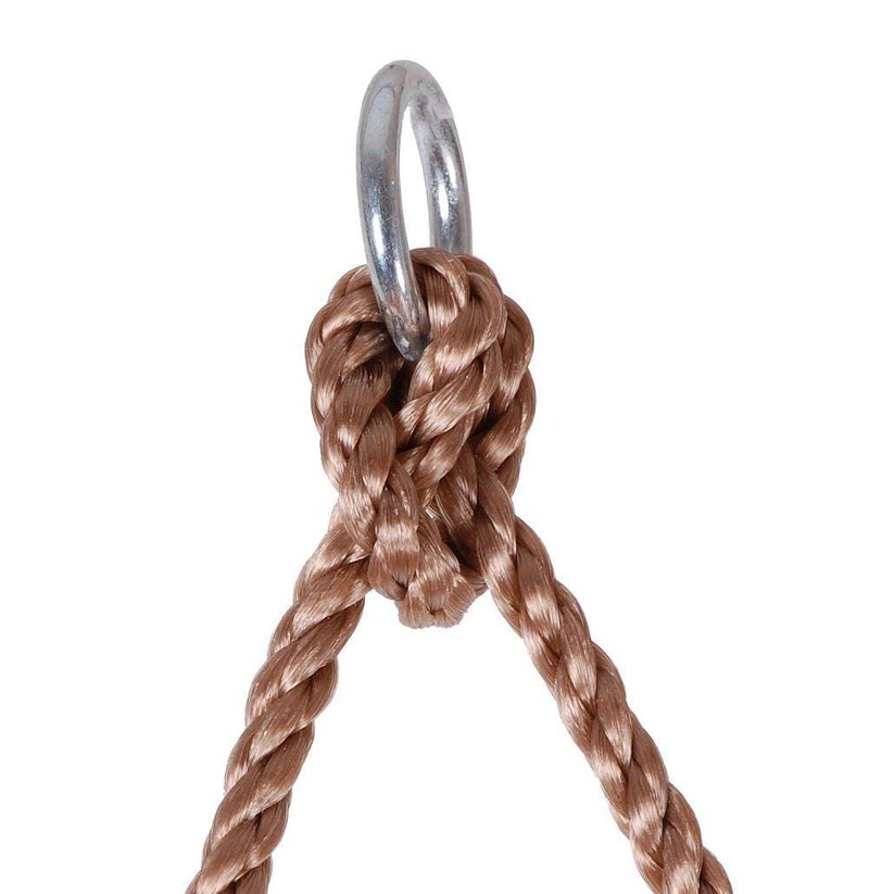 REZNOR 9FT Climbing Rope - Ninja Warrior Slackline, Playground Equipment - Obstacle Ladder Rope Swing for Children, 9 Rungs - Image 3