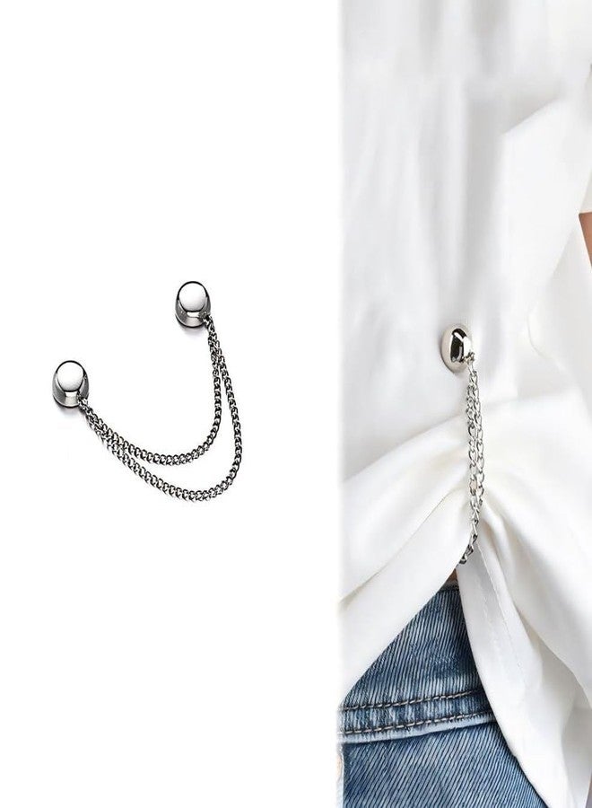 Aldea Magnetic Clothing Clip for Fitting Clothing | Cinch Clip for Sleeve Cuff Dress | Black Alloy | Fashion Jewelry Clip & Brooch | 1 Magnetic Clothing Clip - Image 1