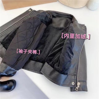 Kids Leather Jacket Slim Autumn Winter Black [plus velvet]] - pzsku/ZF2ED36BCACFEBFEA013DZ/45/1750434437/3543b035-e5ef-4463-83cd-d4a054355097