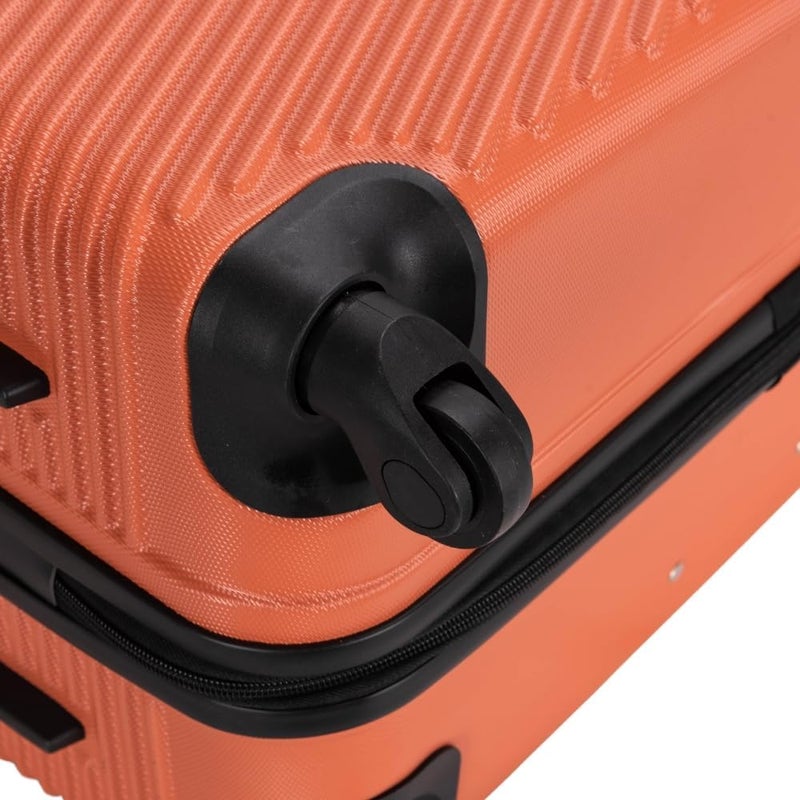 VIPTOUR 4-Piece Set Strong ABS Material 4 Spinner Wheels Number lock Luggage Set with 20/24/28/32 Inch, VT-A390 B, Raddish Orange, large, 4-Piece Set, Strong ABS Material, 4 Spinner Wheels - Image 4
