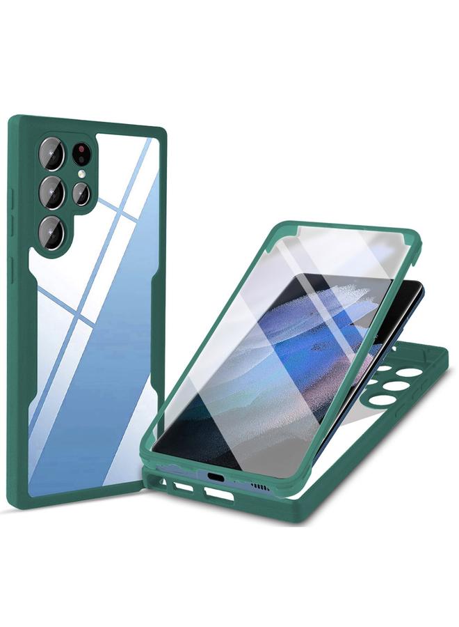 اس-توب جراب لهاتف Samsung Galaxy S22 Ultra 5G مصنوع من الأكريليك + TPU، جراب هاتف مقاوم للصدمات بتغطية كاملة 360 درجة - Image 1