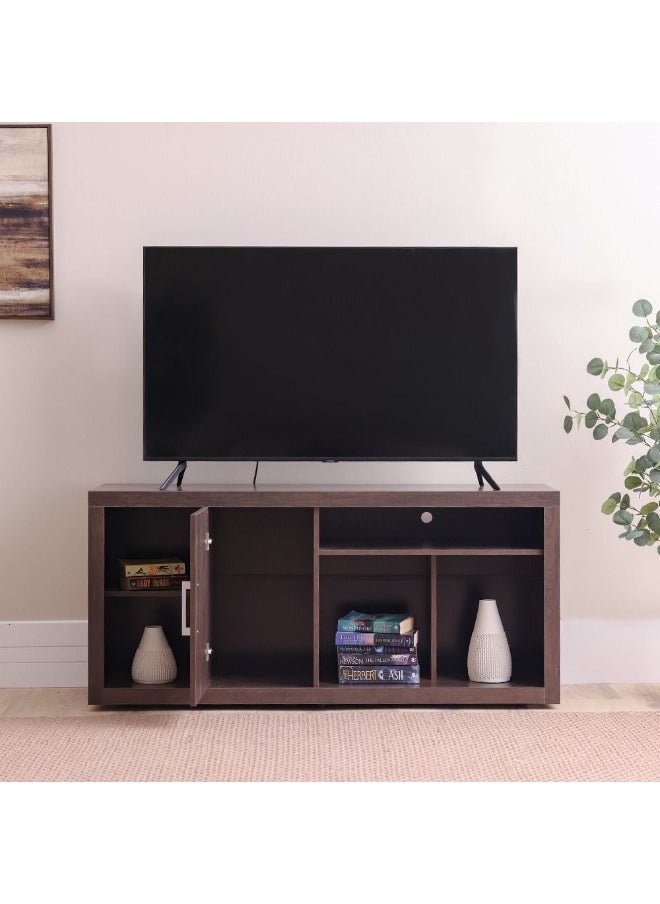 DANUBE HOME Denver Tv Unit Extendable Top Entertainment Modern Design Multifunctional Tv Stand Wooden Tv Stand Media Console Table For Living Room Bedroom - Rustic - Up To 55 Inch  - Image 3