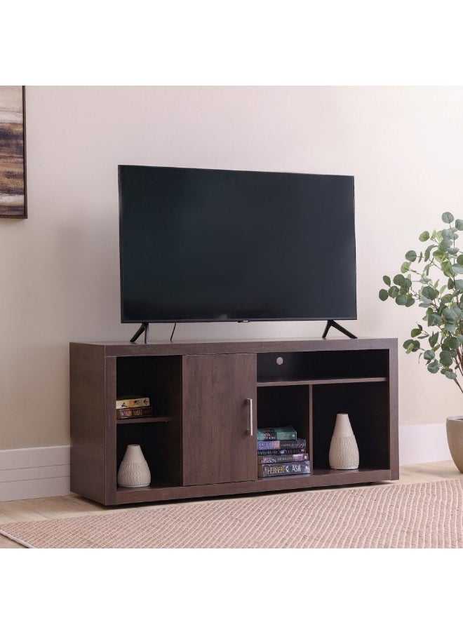 DANUBE HOME Denver Tv Unit Extendable Top Entertainment Modern Design Multifunctional Tv Stand Wooden Tv Stand Media Console Table For Living Room Bedroom - Rustic - Up To 55 Inch  - Image 4