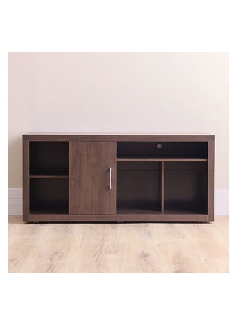 DANUBE HOME Denver Tv Unit Extendable Top Entertainment Modern Design Multifunctional Tv Stand Wooden Tv Stand Media Console Table For Living Room Bedroom - Rustic - Up To 55 Inch  - Image 2